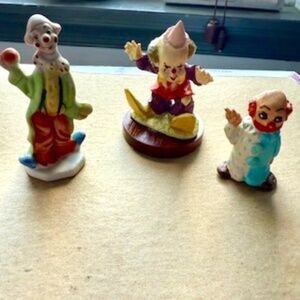 Vintage mini clowns
